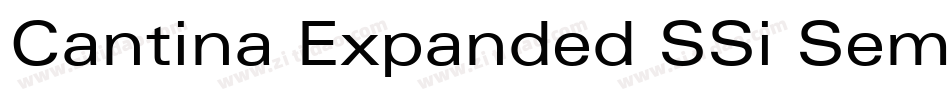 Cantina Expanded SSi Semi Expanded字体转换
